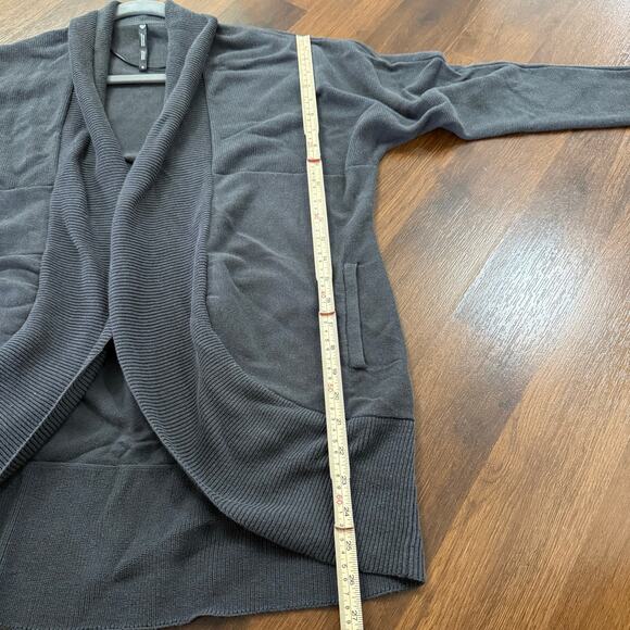 Kuhl Geneva Long Open Front Cardigan Dark Gray Sz M Casual Comfort Minimalist - Picture 8 of 8